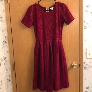 LuLaRoe burgandy dress